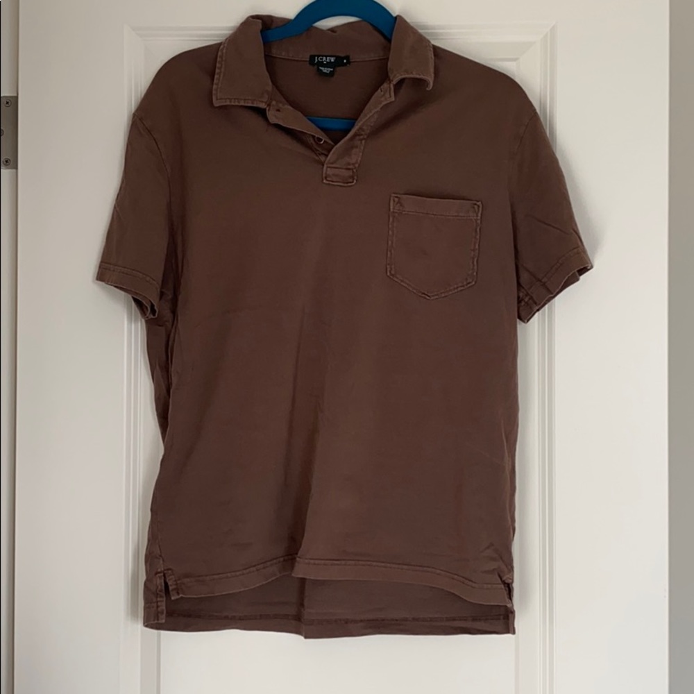 J. Crew men’s brown polo tee